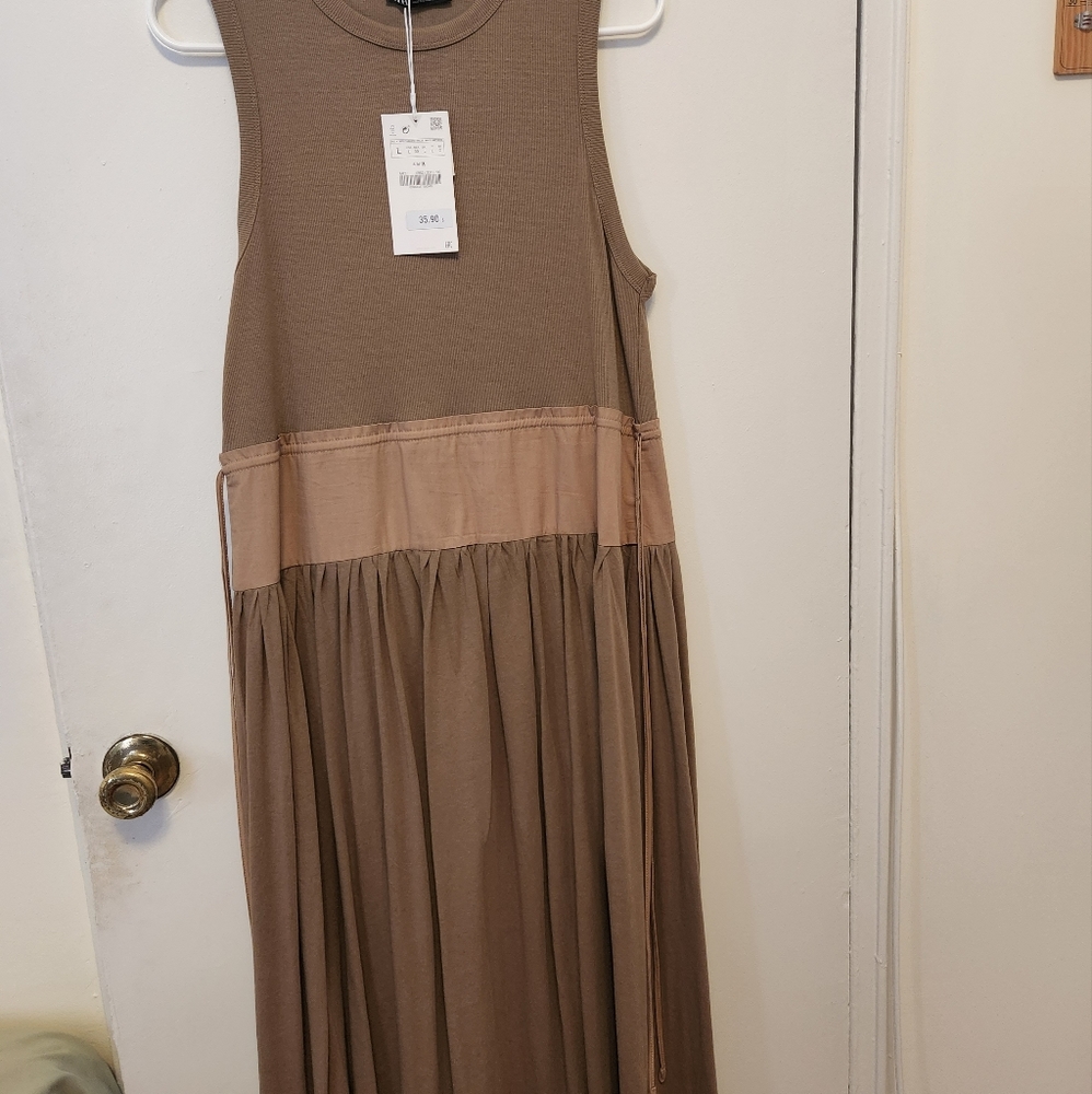 Dress,brown color 100% cotton
